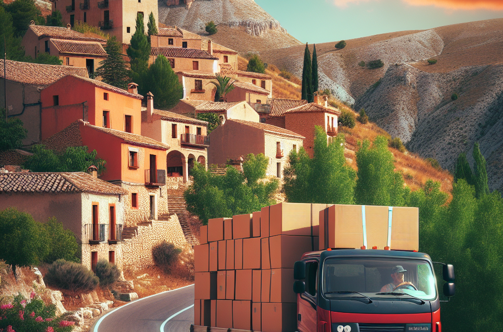 Mudanzas en Jumilla en zona rural con camión de traslado