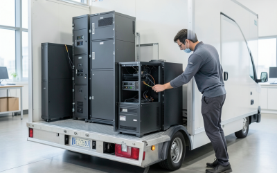 Mudanzas para empresas tecnológicas: transporte de equipos sensibles